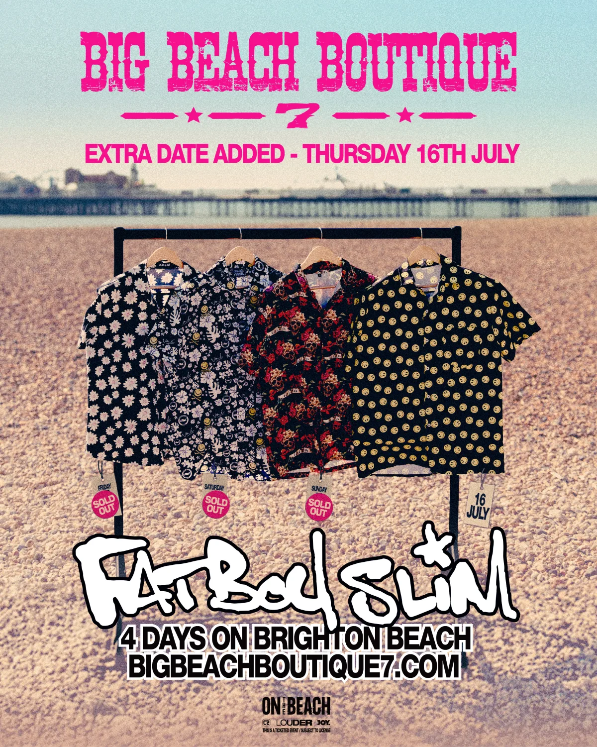 Fatboy Slim – Big Beach Boutique 7, four dates on Brighton Beach